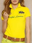 tee shirt ralph lauren 2013 chaud femmes france vii cotton competition yellow
